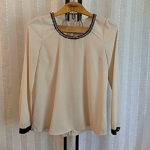 Blue pepper long sleeve blouse